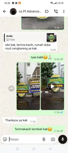 Testimonial Papan Bunga Pernikahan rangkas bitung
