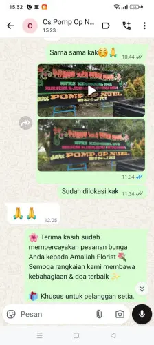 Testimonial Papan Bunga rangkas bitung
