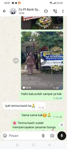 Testimonial Papan Bunga rangkas bitung